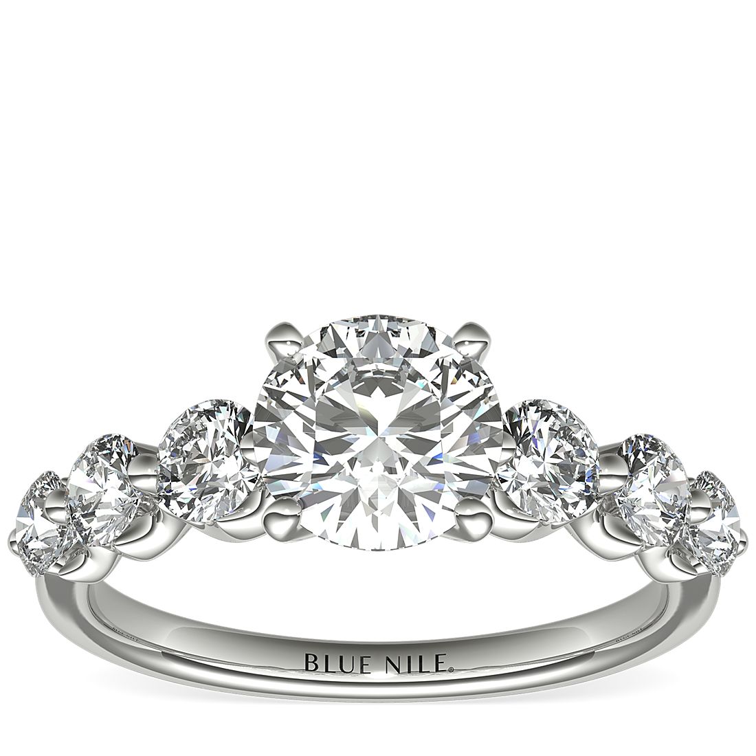 Grappig Krachtig onbekend Floating Diamond Engagement Ring in Platinum (3/4 ct. tw.) | Blue Nile
